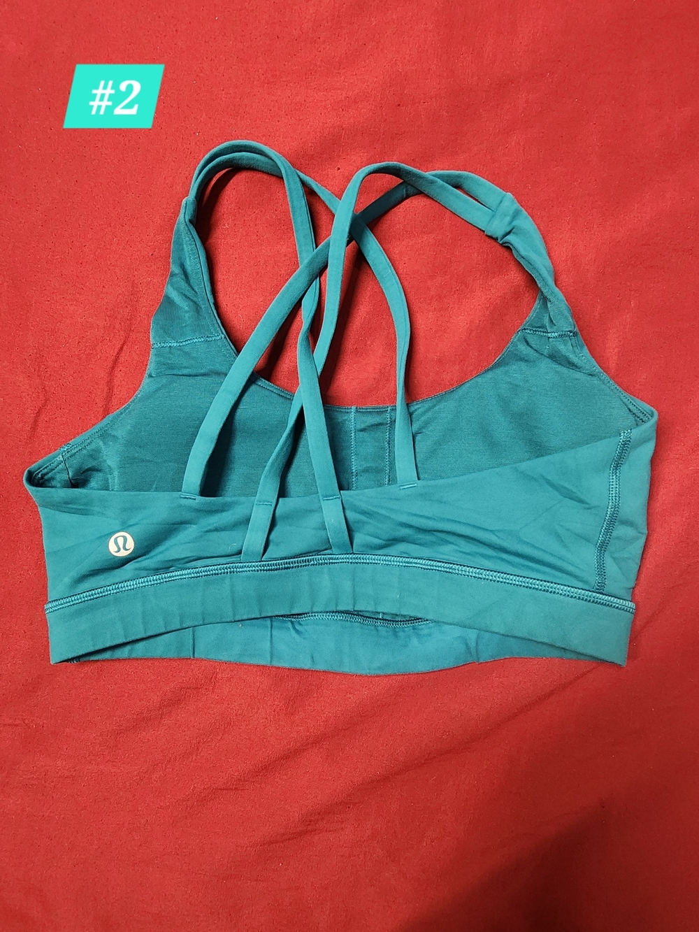 lululemon athletica Teal Strappy Sports Bra - Women's Intimates